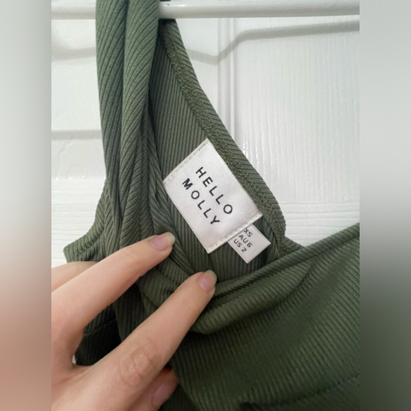 Hello Molly Airplane Mode Midi Dress Green - Picture 6 of 7